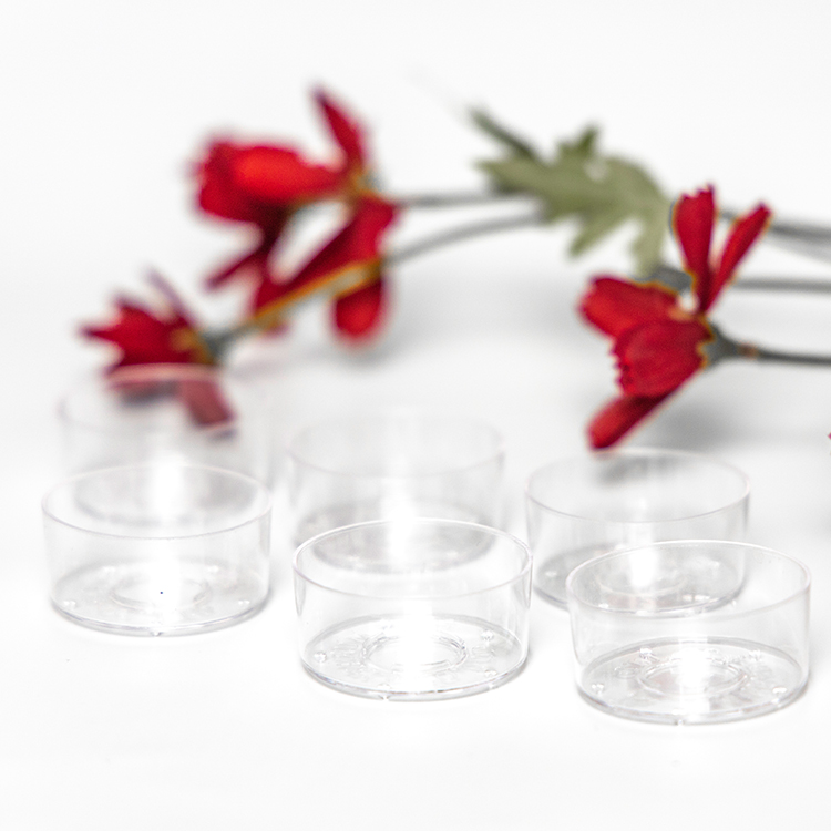Manufacturers direct flame retardant plastic candle holders tea light container