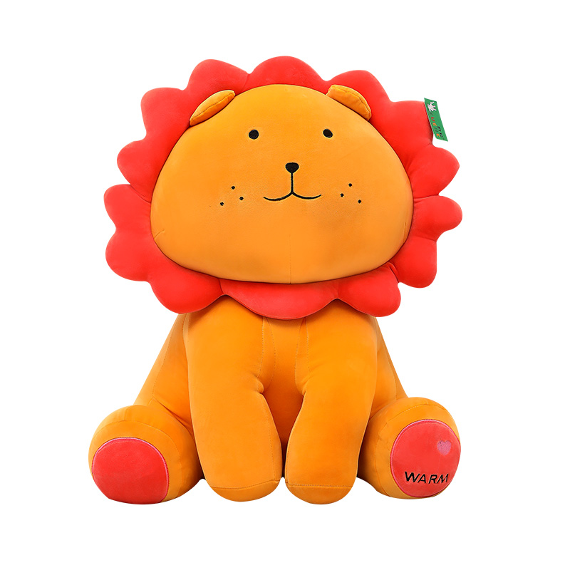 Custom sleeping pillow dolls for kids gift Stuffed Sunflower Lion plush toys