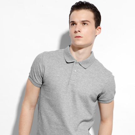 Factory price made OEM men's short sleeve T-shirt summer leisure polo shirt slim cotton
