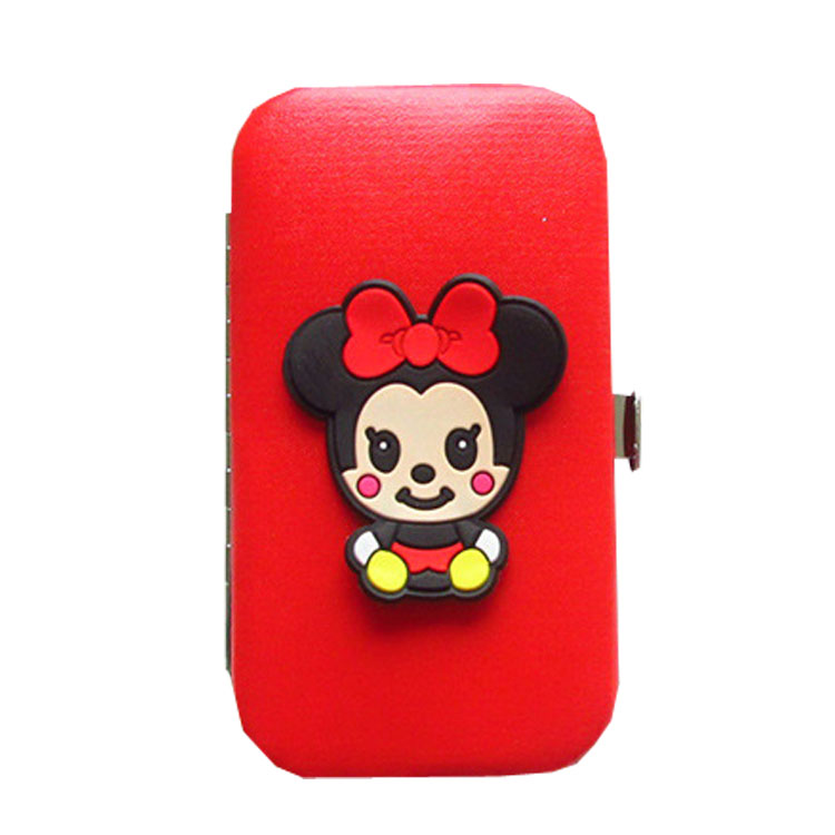 New Cartoon Stitch Minnie Manicure Set Portable nail cleaning tools nail nail tool box