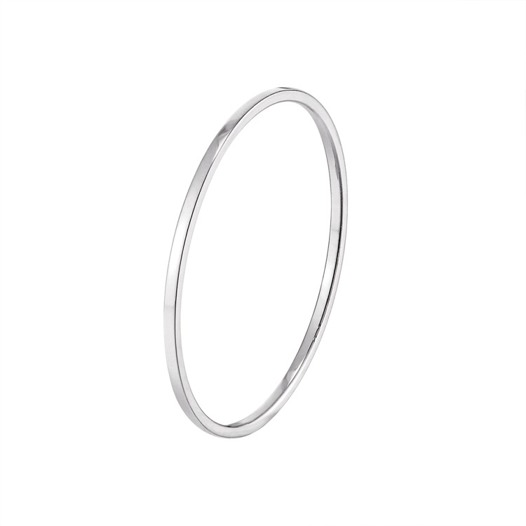 Titanium Steel Japanese And Korean 14 k gold Simple Cold Wind Plain Circle Smooth Stainless Steel Male And Female Joint Ring