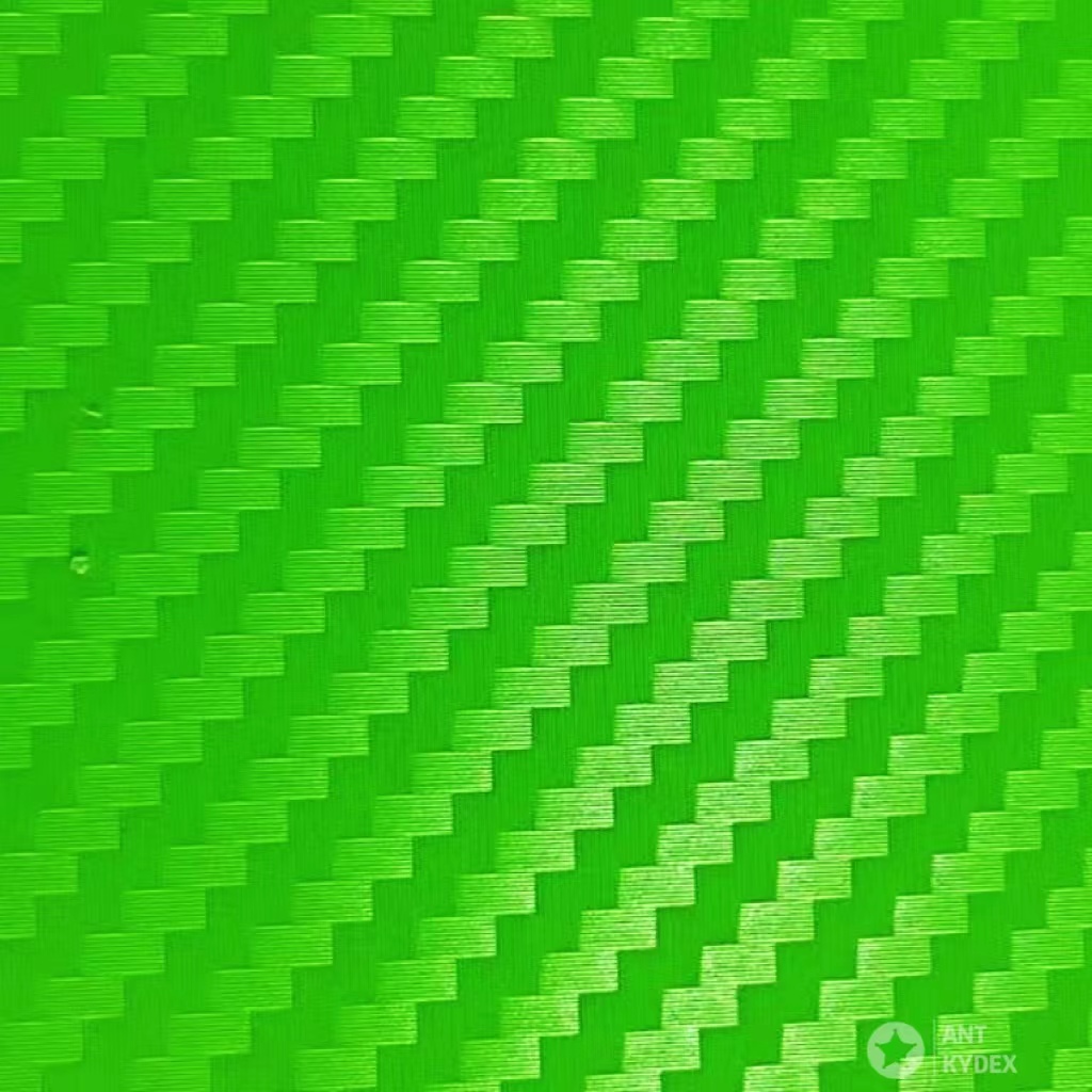Флуоресцентный зеленый углеродного волокна Kydex = 300*300*2 мм Kydex лист термопластичная пластина для изготовления оболочки кобура