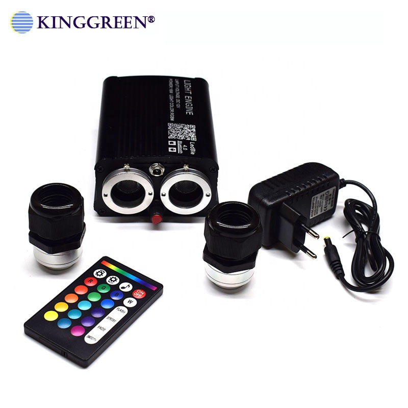 High Quality 2 In 1 APP Control 32W RGB LED Light Engine With 5W Shooting Stars Fiber Optic Engine For Star Ceiling