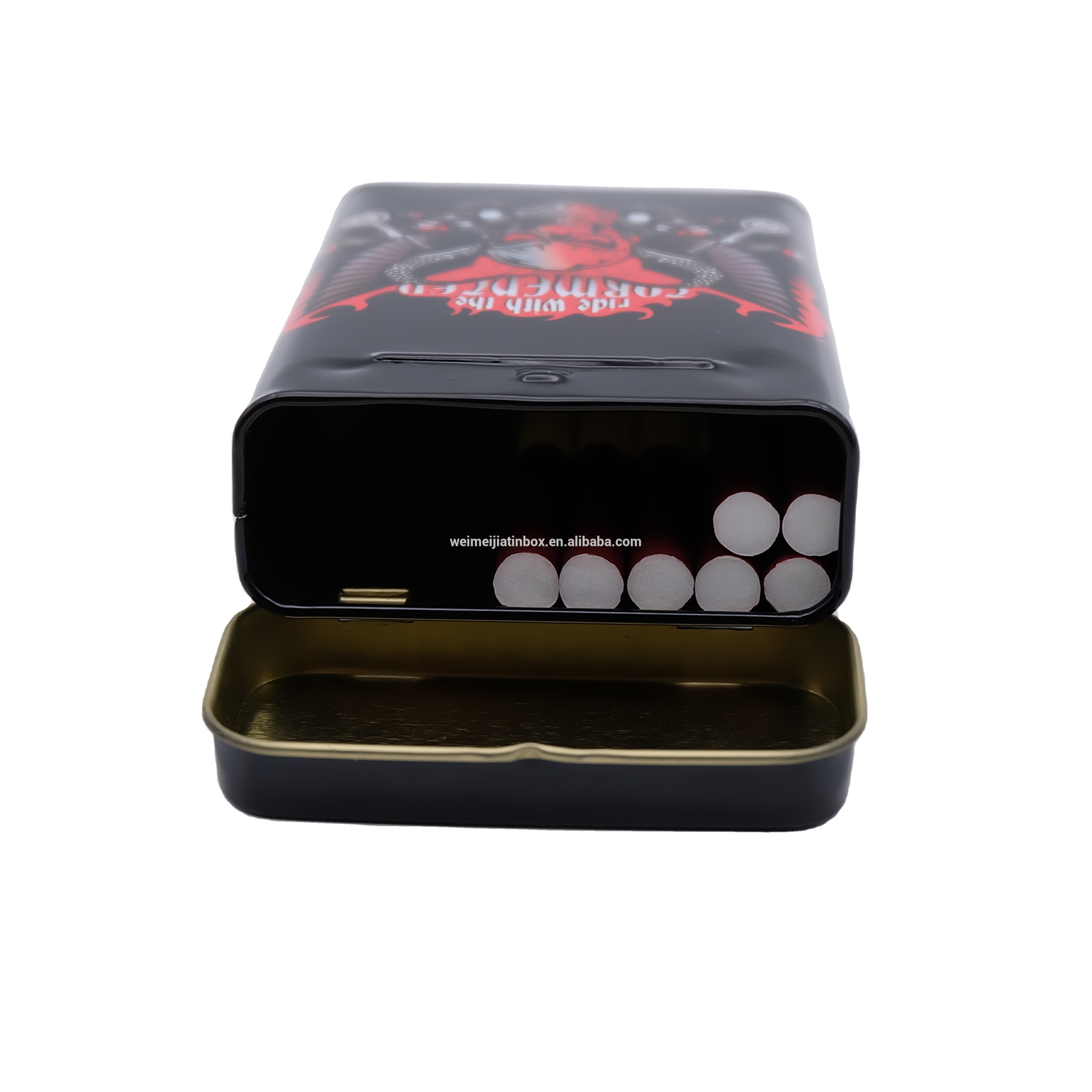 Индивидуальные черепа крыла sigare sigar сигареты tabaco paquets de сигареты защитная коробка чехол жестяная коробка карточная игра легко переносится
