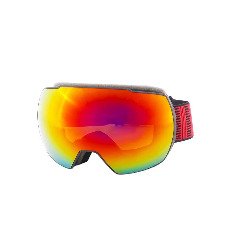 Custom badge custom logo frameless ski goggles high quality practical ski goggles TPU frame PC lens ski goggles