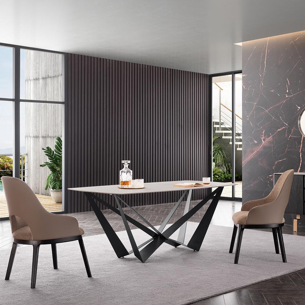 Stone Top Dining Tables With 6 Seating Dining Room Furniture Dining Room Table Comedor