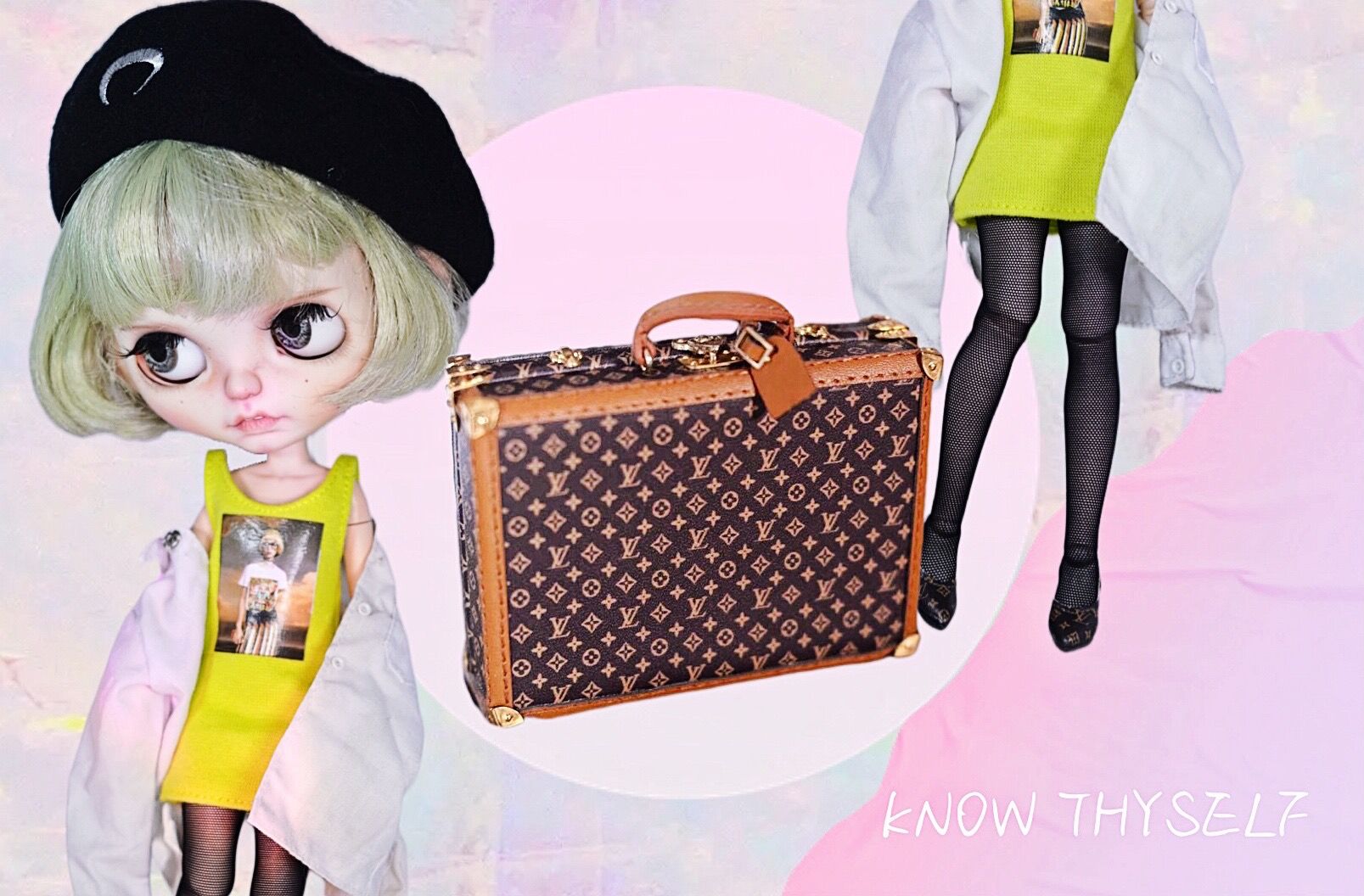 1/6 Suitcase Blythe 6 Points Doll Accessories Azone Suitcase Ob24 Ob22 Holala