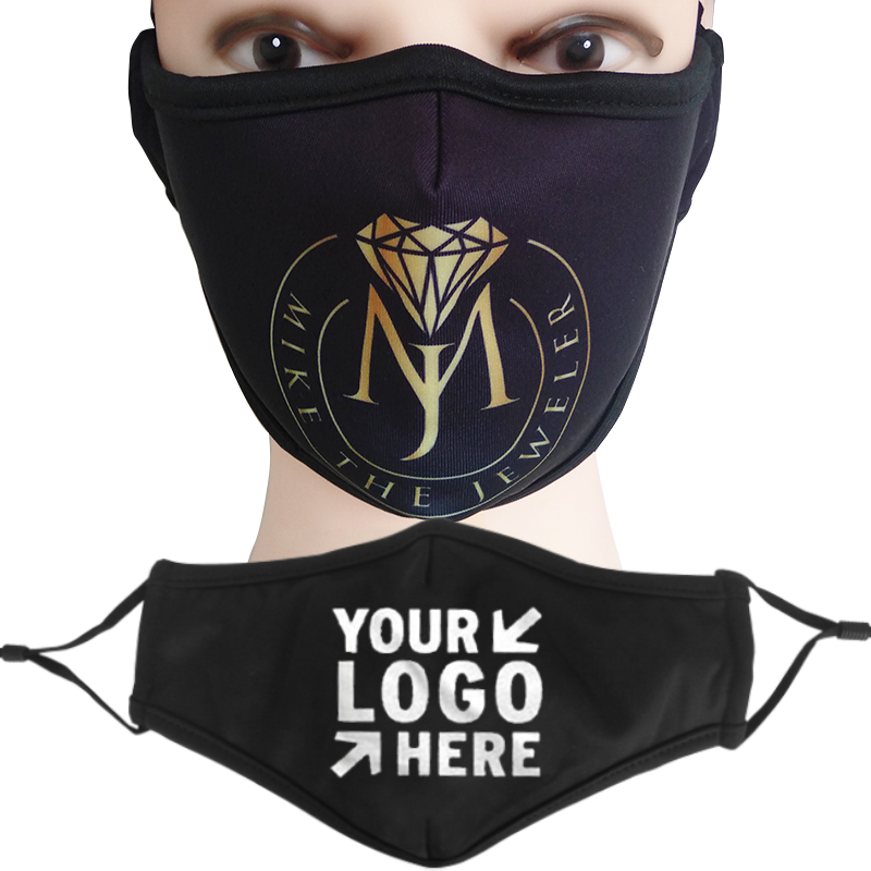 Логотип лица maskes на заказ Печатный дизайн лица моющиеся лица maskes черный пользовательский дизайнер maskes