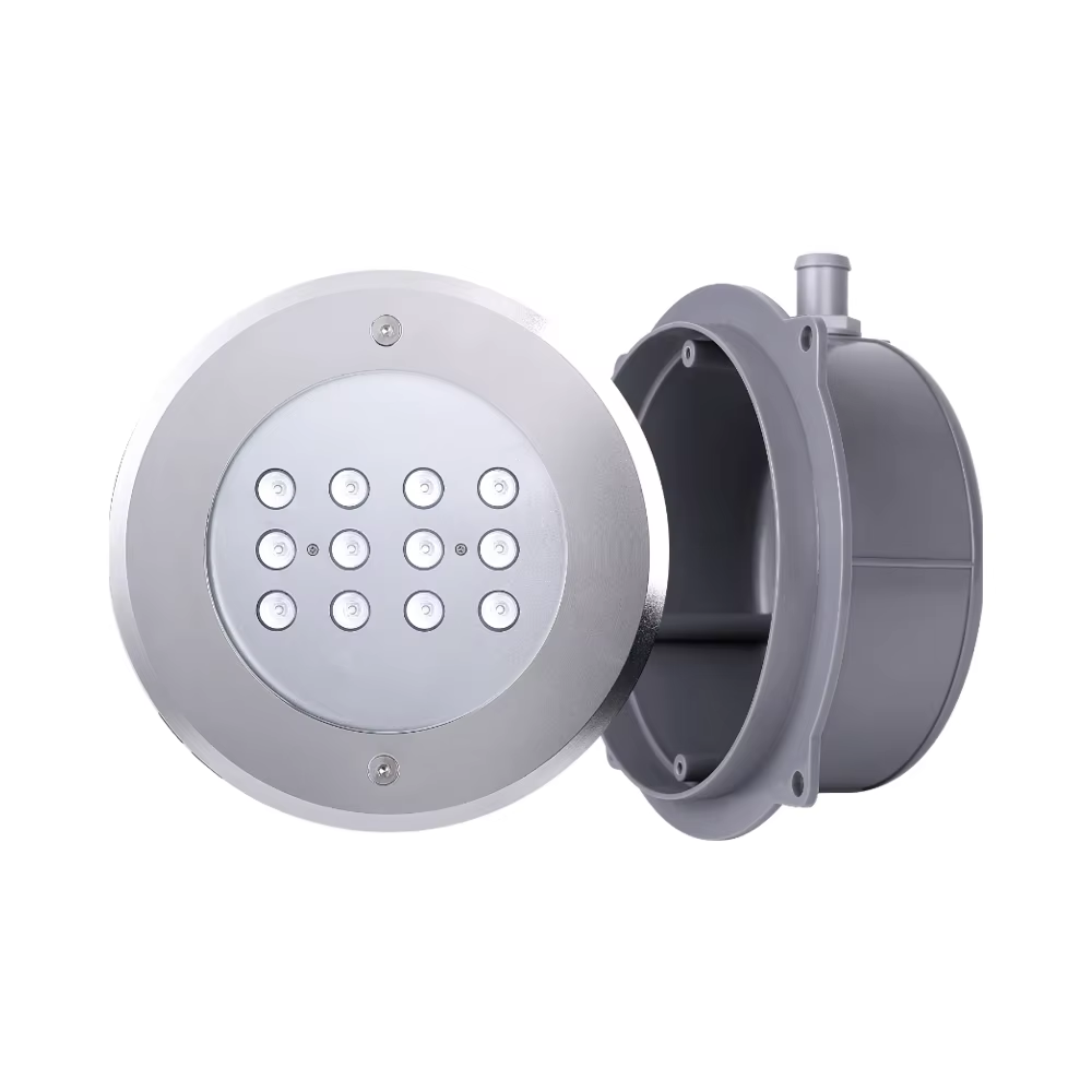 RGB Stainless Steel Pool Bottom Light Waterproof LED Floor Lamp for Swimming Pool Lighting
