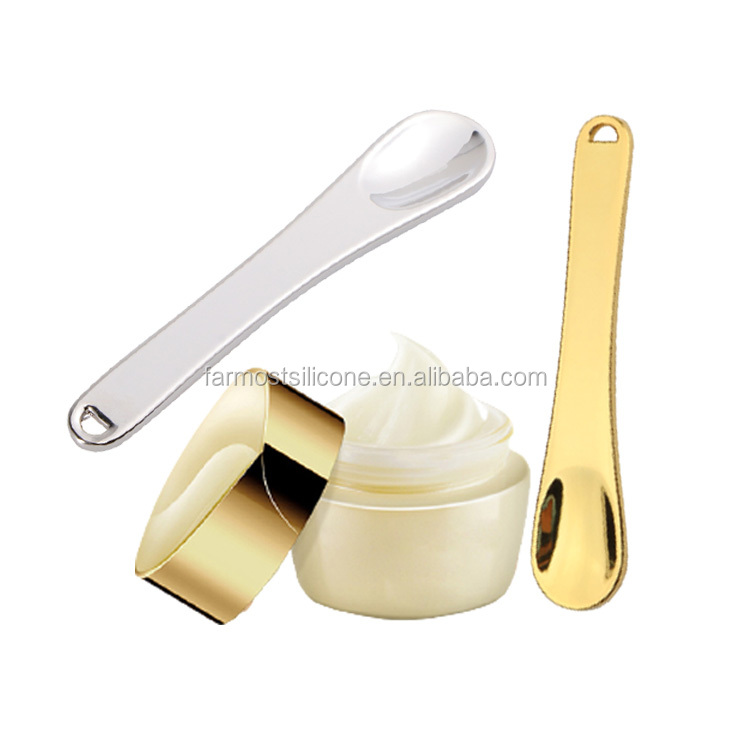 Make Up Metal Spatulas Facial Cream Mini Cosmetic Spoon For Skin Care Spatula Face Cream Mini Spoon Metal Scoop Makeup Spoon