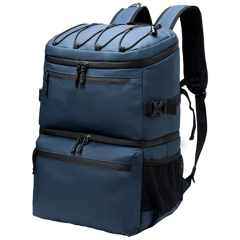 Insulated Waterproof Cooler Backpack With Cooler Compartment Rucksack Picnic Bag