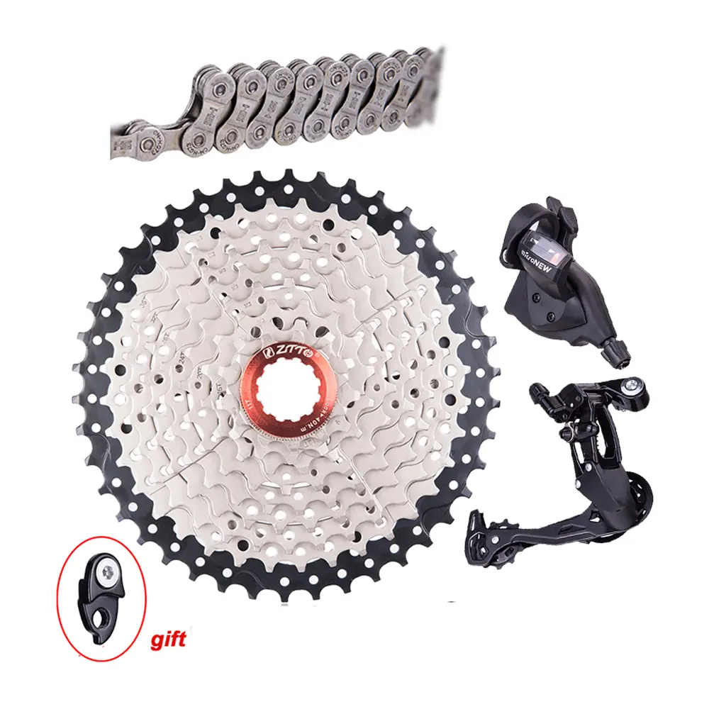ZTTO MTB Bike 9 Speed 11-42T Cassette 9s 27s Freewheel Mountain Bike Bicycle Parts 9S 42T Cassette 9V k7 current for M430 M4000