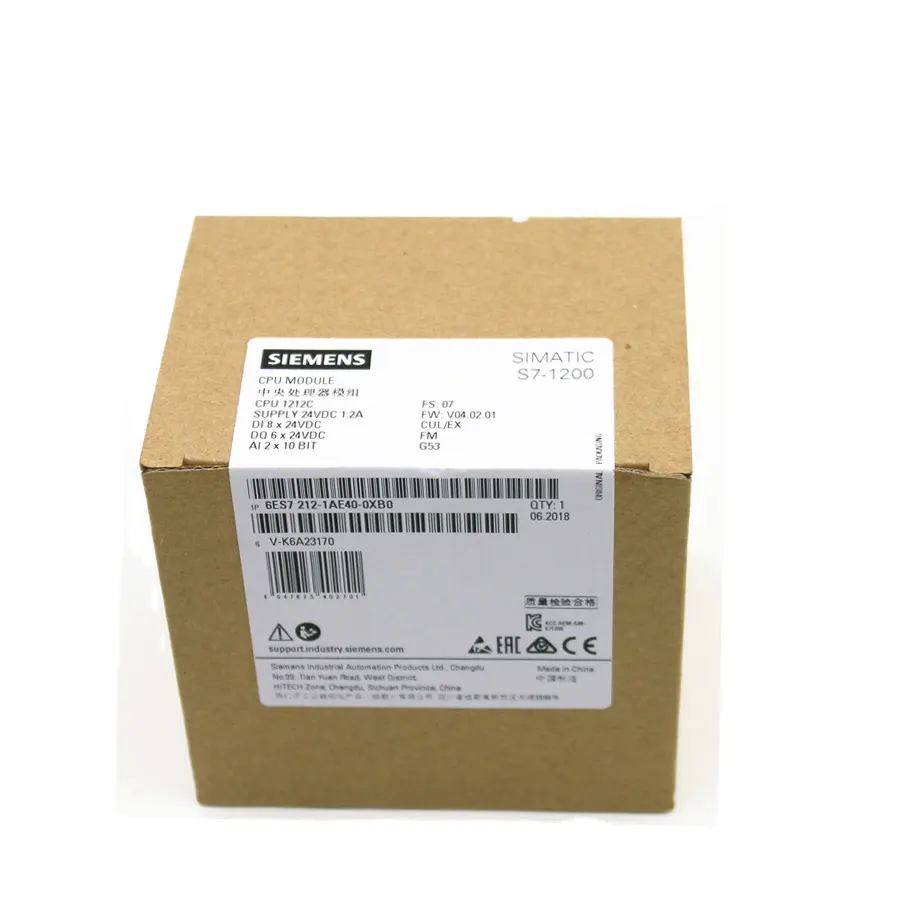 Siemens Simatic S-7-1200 S71200 S7-1200 1212C DC/е 1200 1212 процессор PLC контроллер 6ES7212-1AE40-0XB0