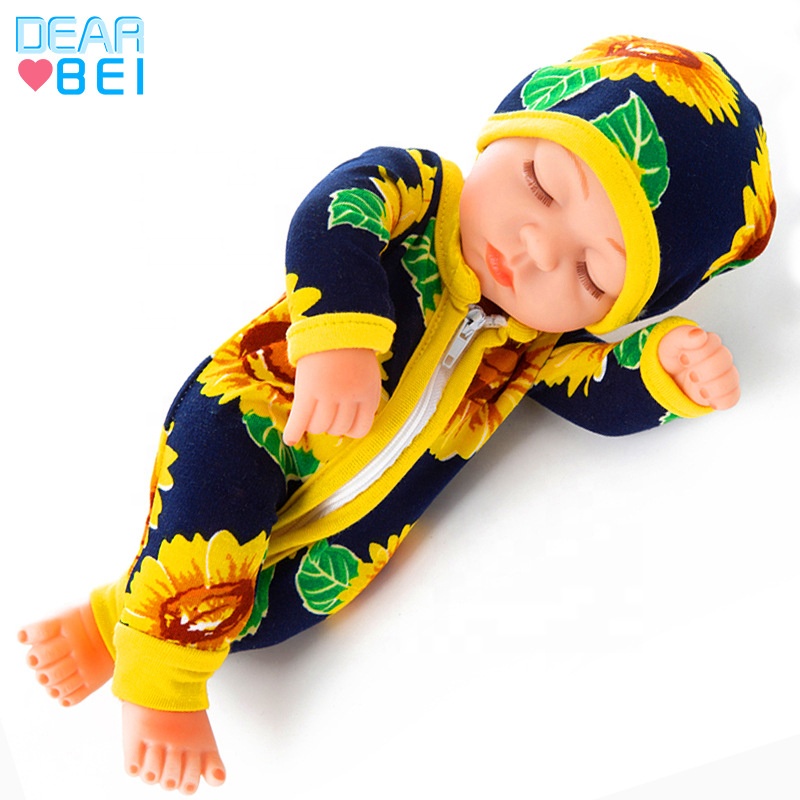 30cm Kids Toys Black African Baby Doll Juguetes Cute Curly Black Vinyl Baby Toy For Girl New Year Christmas Gifts reborn dolls