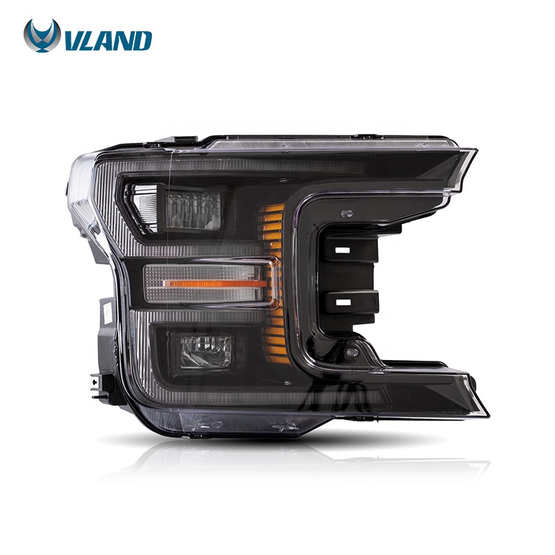 Производитель Vland F-Series F-150 2017 2018 2019 светодиодные фары с последовательным индикатором фары для Ford F150