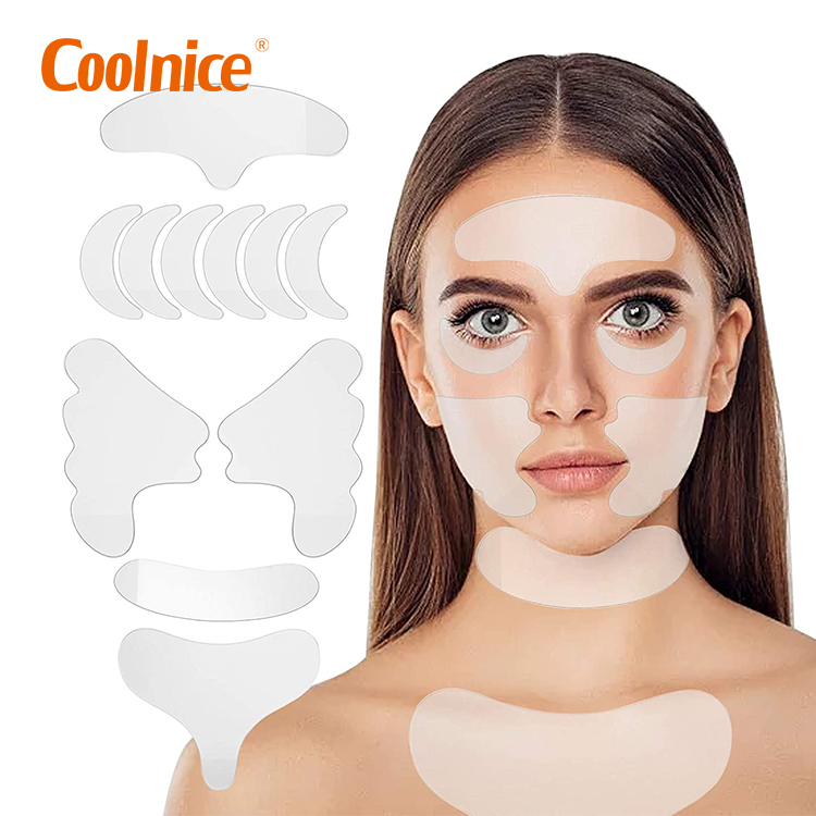 Amazon Hot Sale Silicon Pads Suitable For Neck and Face Anti Wrinkle Silicone Patches Silicone Anti Wrinkle Chest Pad