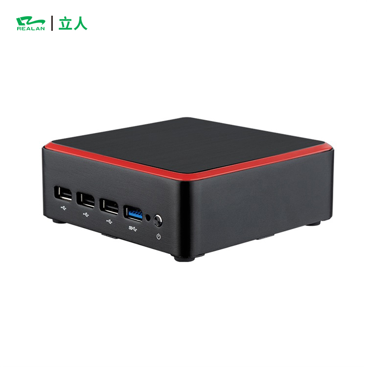 Комплект nuc от производителя Realan, бесшумный компактный настольный компьютер с четырехъядерным процессором Intel