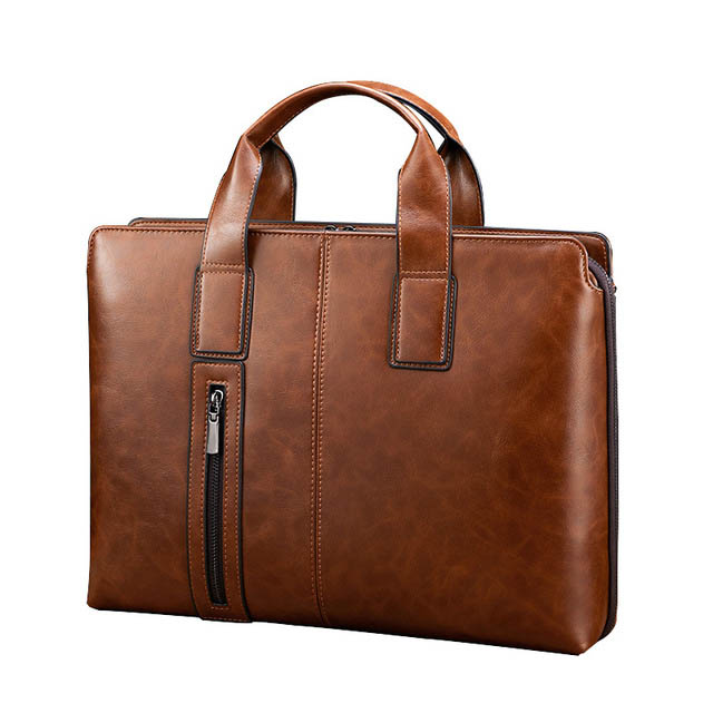 New men's retro business handbag leather briefcase men luxury briefcase for men