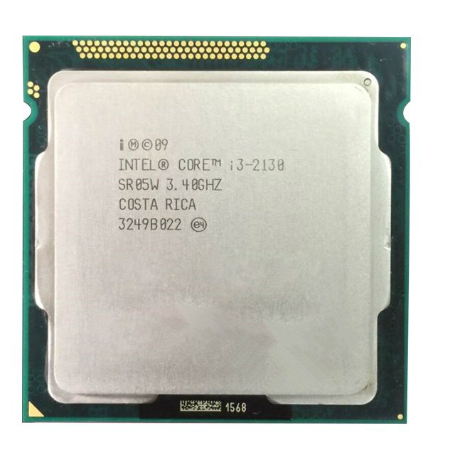 Для процессора Intel Core i3 2130 3,4 ГГц двухъядерный процессор LGA 1155 гнездо H2 процессор Количество ядер процессора SR05W i3 3220 i3 3240 3210 i3 2100 i3 2120 2130 E3 1220
