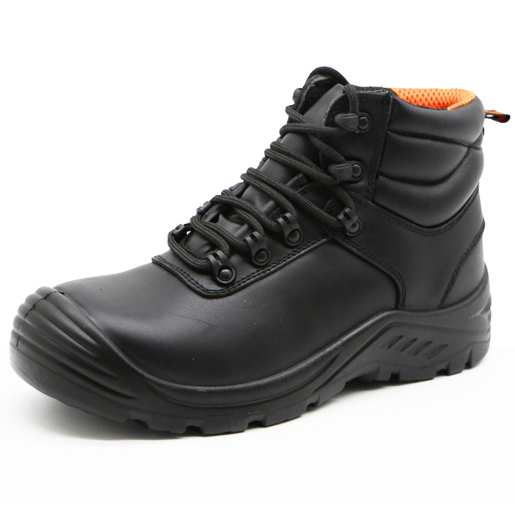 ENTE SAFETY Oil resistant anti slip sole steel toe foot protection safety products men's labor sport PU inject safety shoes