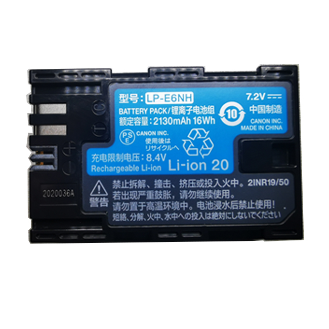 Новая версия батарейного блока камеры LP-E6NH LPE6NH LP E6NH для камер Canon EOS R5 и R6
