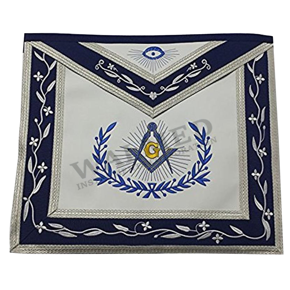 Платье Masonic Regalia Master, фартук Мейсона для голубого фремазон с вышитым логотипом
