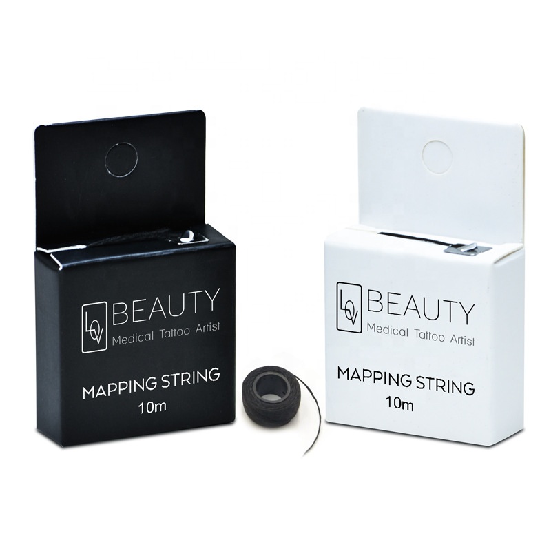 MAPPING STRING 10m Microblading Pre-Inked Tattoo PMU String For Mapping Eyebrow Marker Thread Tattoo Brows Point Makeup Tools
