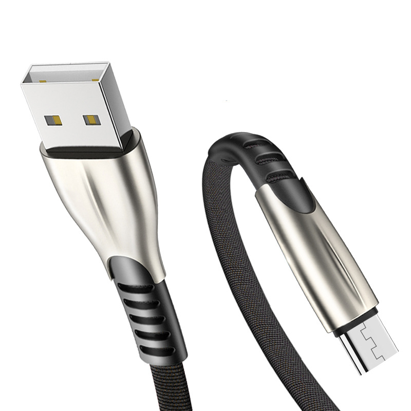 Лидер продаж на Amazon, USB-кабель 1 м, 3 А для Apple, Дата-кабель из цинкового сплава с быстрой зарядкой, высокая скорость