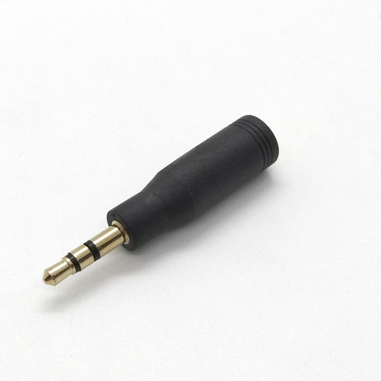 Customized 3.5mm 3 pole Male To 3.5mm 3 Pole Female Audio adapter