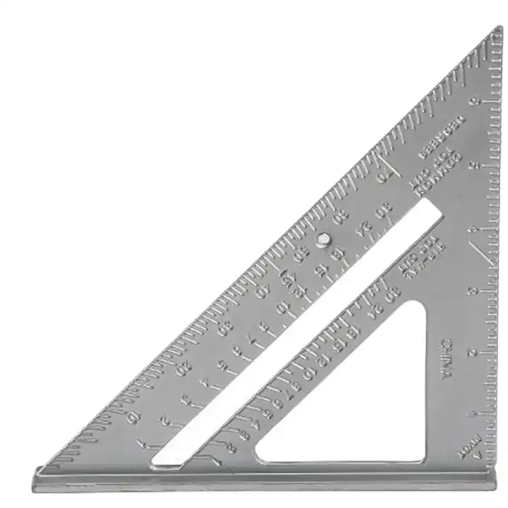 Metal Square Carpenter Measuring Ruler Layout Tools Triangle Angle Protractor