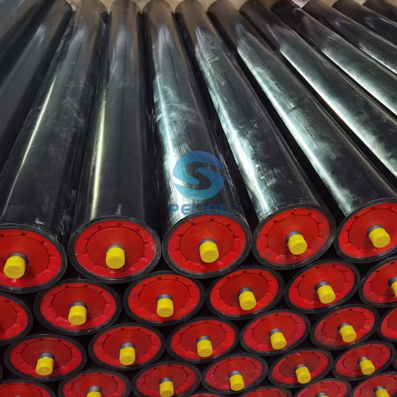 Роликовый конвейер HDPE для шахт, прочный роликовый наконечник UHMW, высокомолекулярный роликовый конвейер uhmw