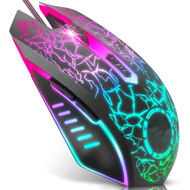 Для детей 2, 4G беспроводной правшей мышь USB зарядка для игр RGB подсветкой мыши