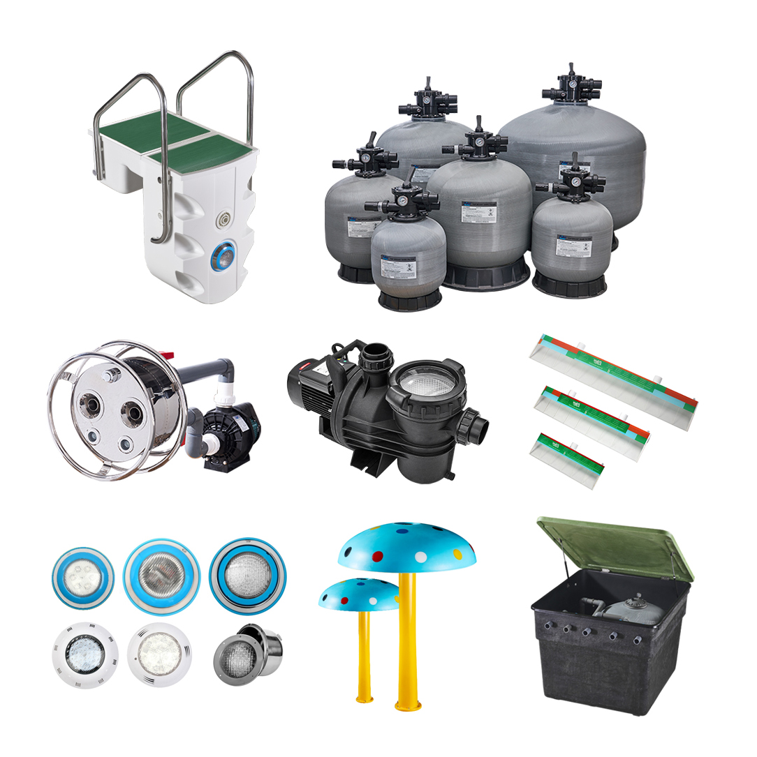 Piscina Equipment с Sand Filter Combo, Swimming Pool Equipment, Cleaning Accessories, Factory Full Set