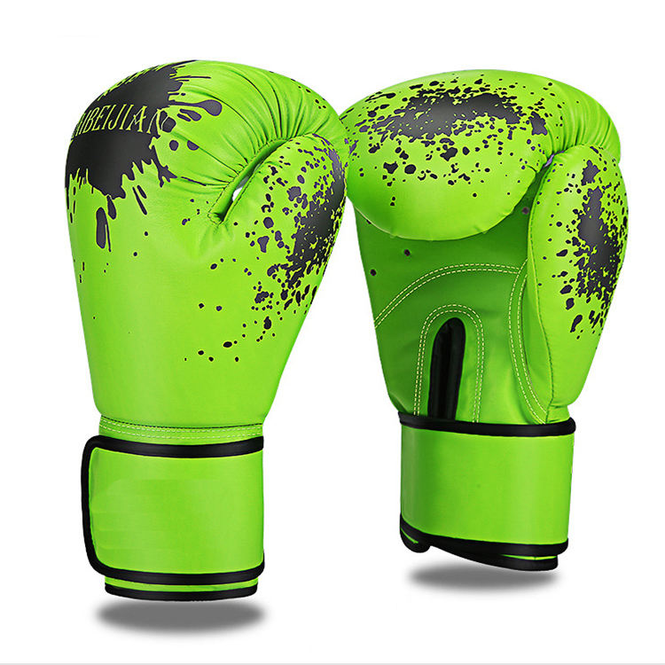 China 6oz 8oz 10oz 12oz 14oz Wholesale Customized Professional Leather Pugilism glove Custom Printed Logo Training Boxing Glove