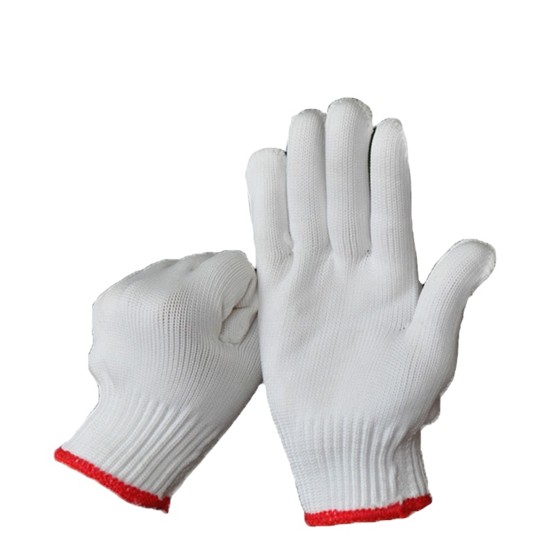 Cheap cotton gloves manufacturer knitted cotton white gloves