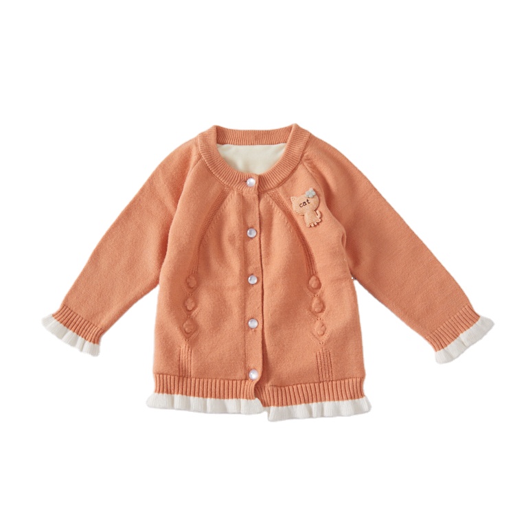 Floral Color Cotton Children 100% Cotton Sweatshirt Kids Pullover