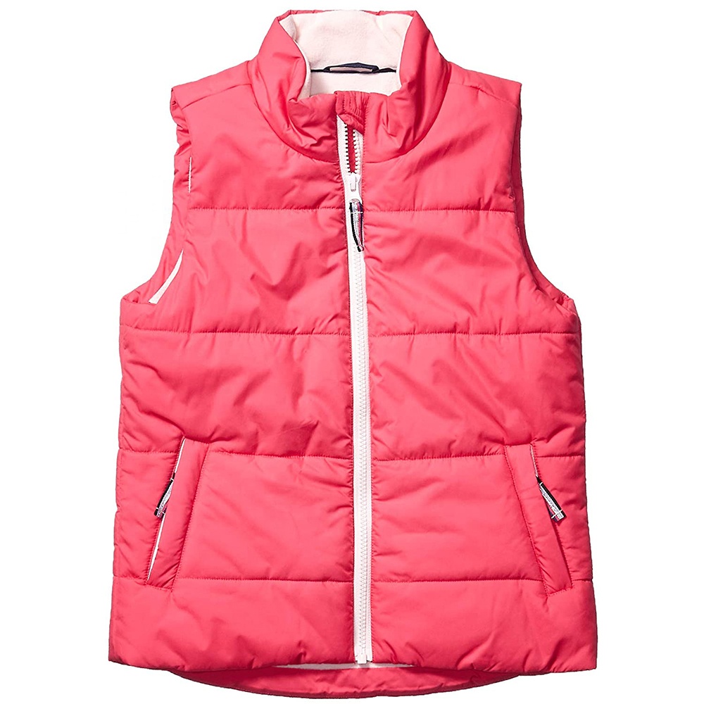 vest coat for women new design red color inside fleece lining high quality vest coat