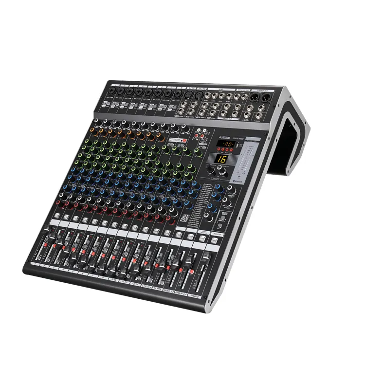 China Manufacturers Music Mixing Console DSP Effects USB Computer Play Record Audio Mixer For Family KTV