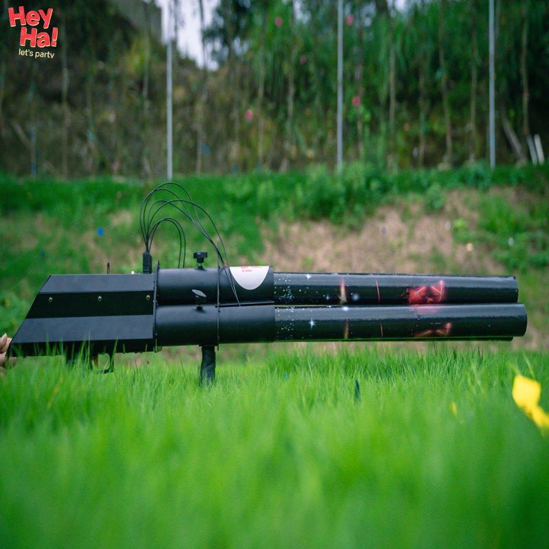 HEY HA Electric confetti cannon shooter rechargeable 3 heads shots Confetti Gun with colorful paper for celebrations