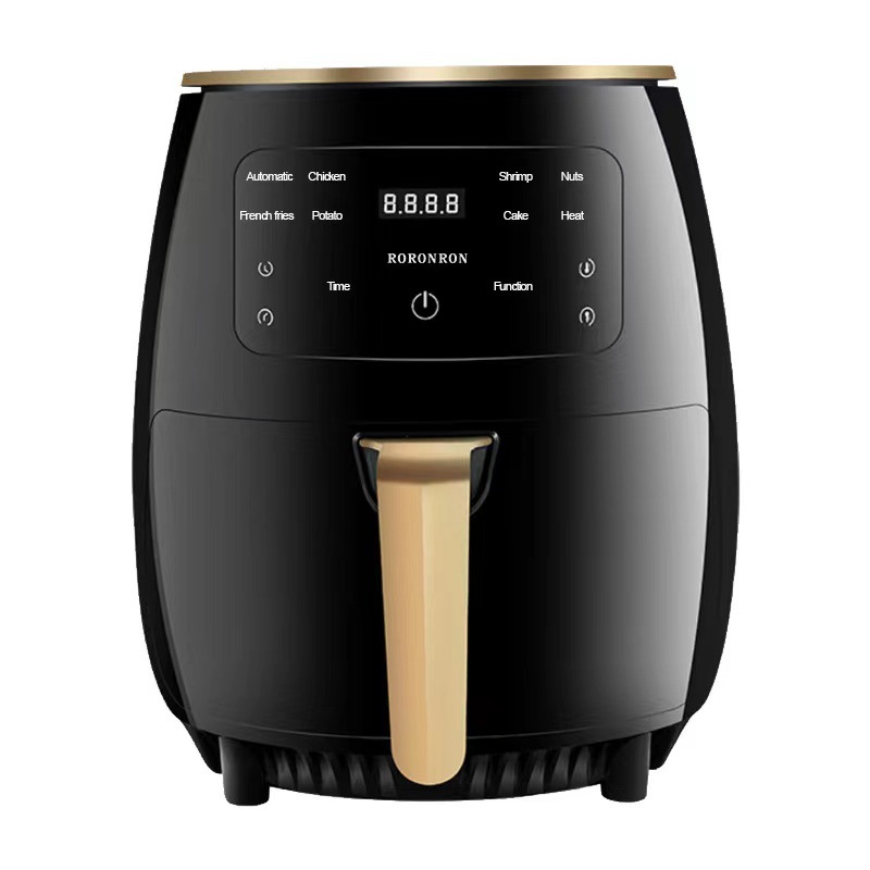 4.5L Nonstick Fry Basket Bakes Roast Grills Oil Free Air Fryer with Timer And Temperature Control