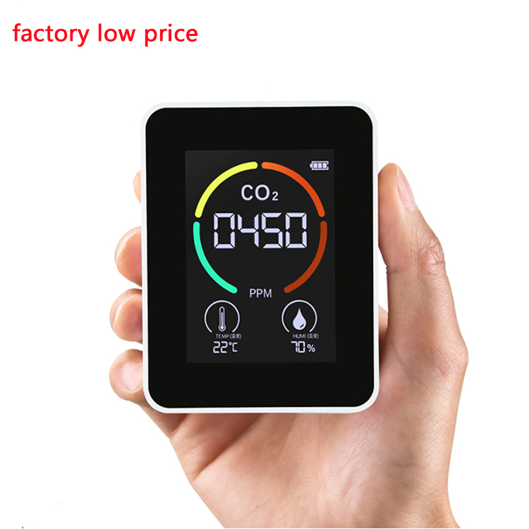 Бесплатные образцы, детектор co2, портативный датчик co2 с Wi-Fi, газоанализатор со светодиодным экраном, тестер качества воздуха, измеритель co2