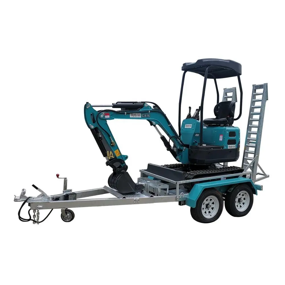 factory direct sale high rigidity mini excavator trailer with CE certification
