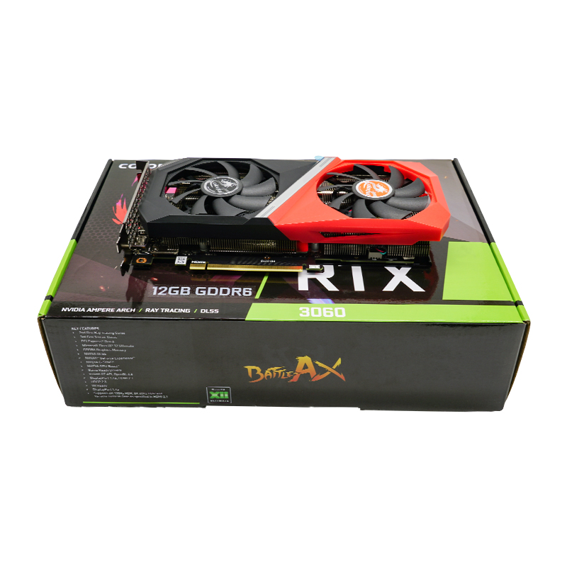 Лидер продаж, графическая карта NVIDIA GeForce RTX 3060, 3584 ядер, GDDR6, 1320 бит, 12 Гб для настольного компьютера, МГц