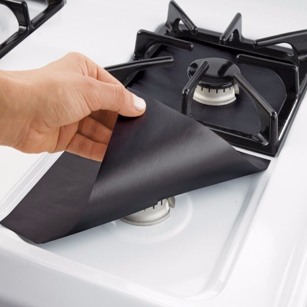 Custom high quality low MOQ non stick protector de estufa gas burner top cover for kitchen