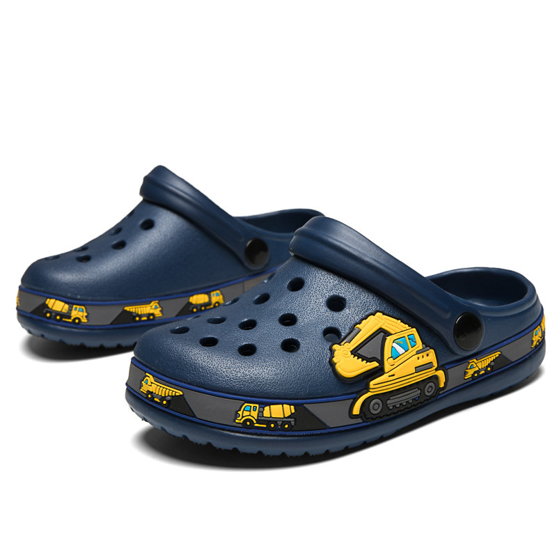 2024 New Baby Kid's Clogs Children EVA Garden Shoes Summer Beach Slides Slippers Flat Sandals Clogs for Kid's Boy Girl