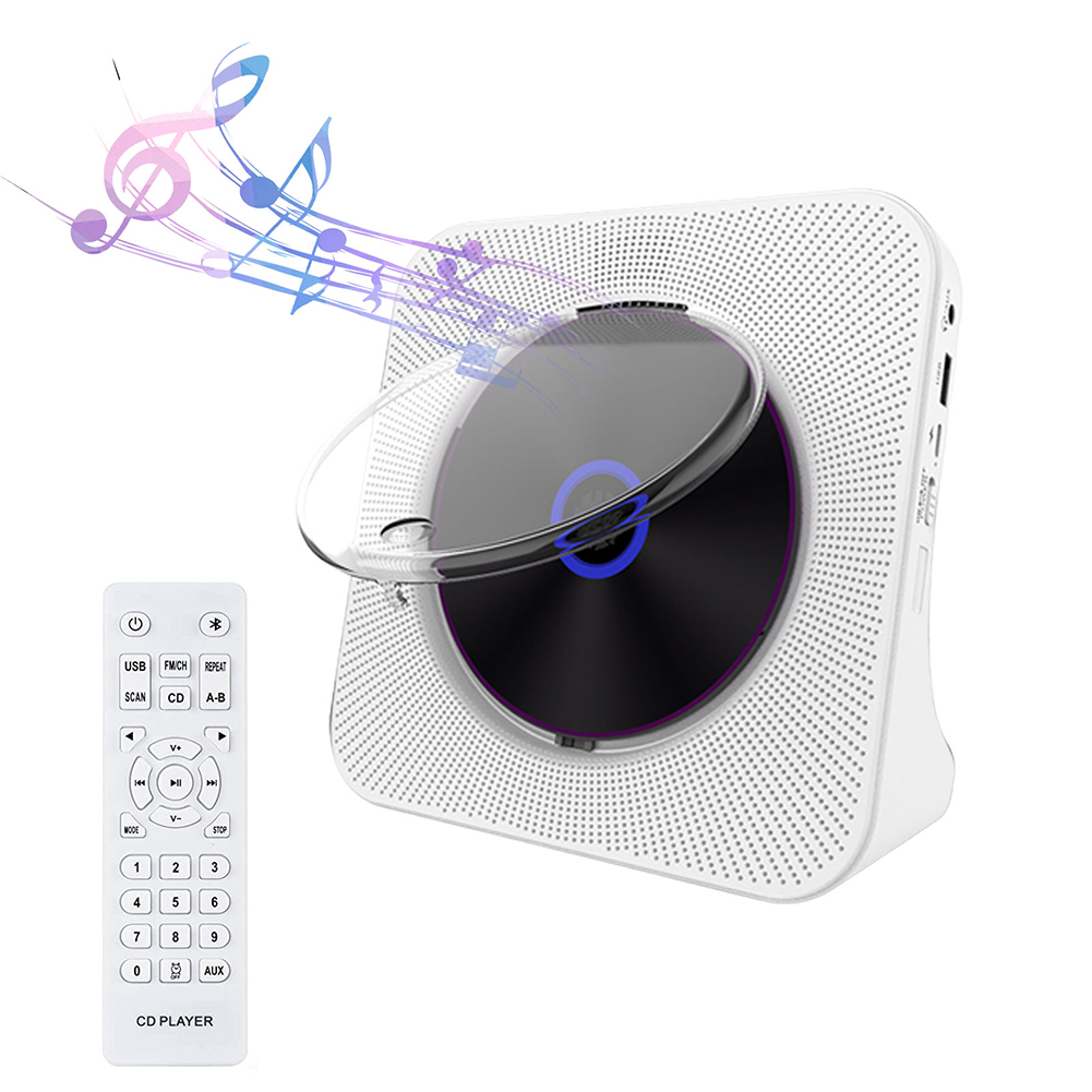 Домашний BT CD-плеер, FM-радио, USB, MP3, настенный портативный музыкальный диск в стиле ретро, альбом, CD, DVD, музыкальный плеер с дистанционным управлением