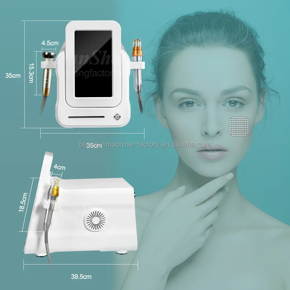 2 in 1 professional rf micro needle facial skin rejuvenation microneedle rf Radio Frequency Machine with with cold hammer