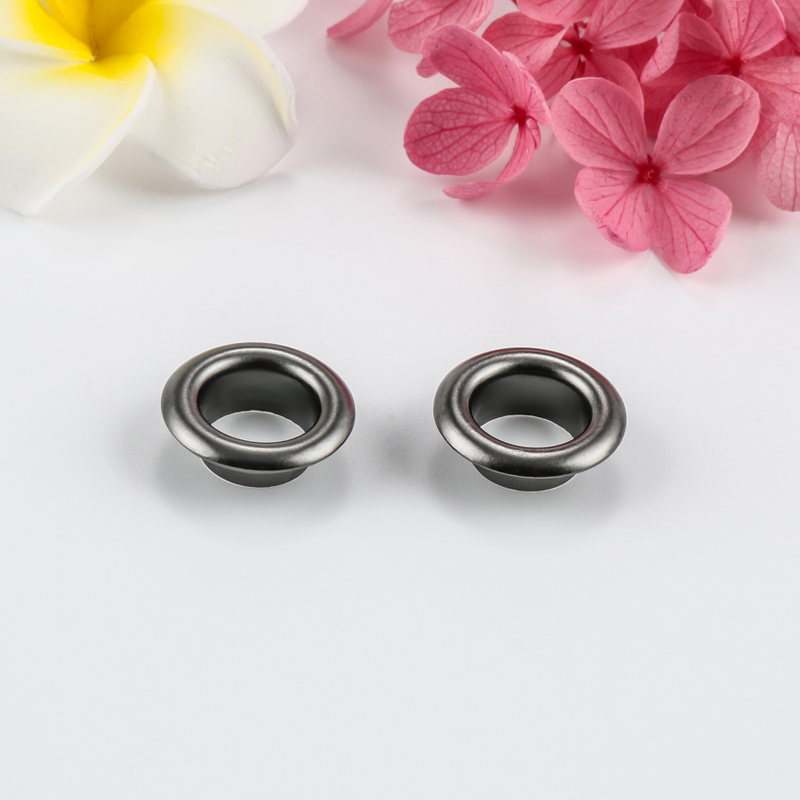 Top grad quality shiny gun metal color 10mm hole metal eyelets for garment