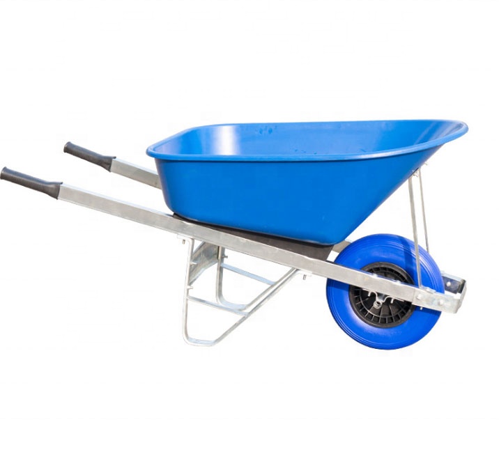 Top quality wholesale Truper model 5.5FT with 250KG load plastic metal tray wheelbarrow