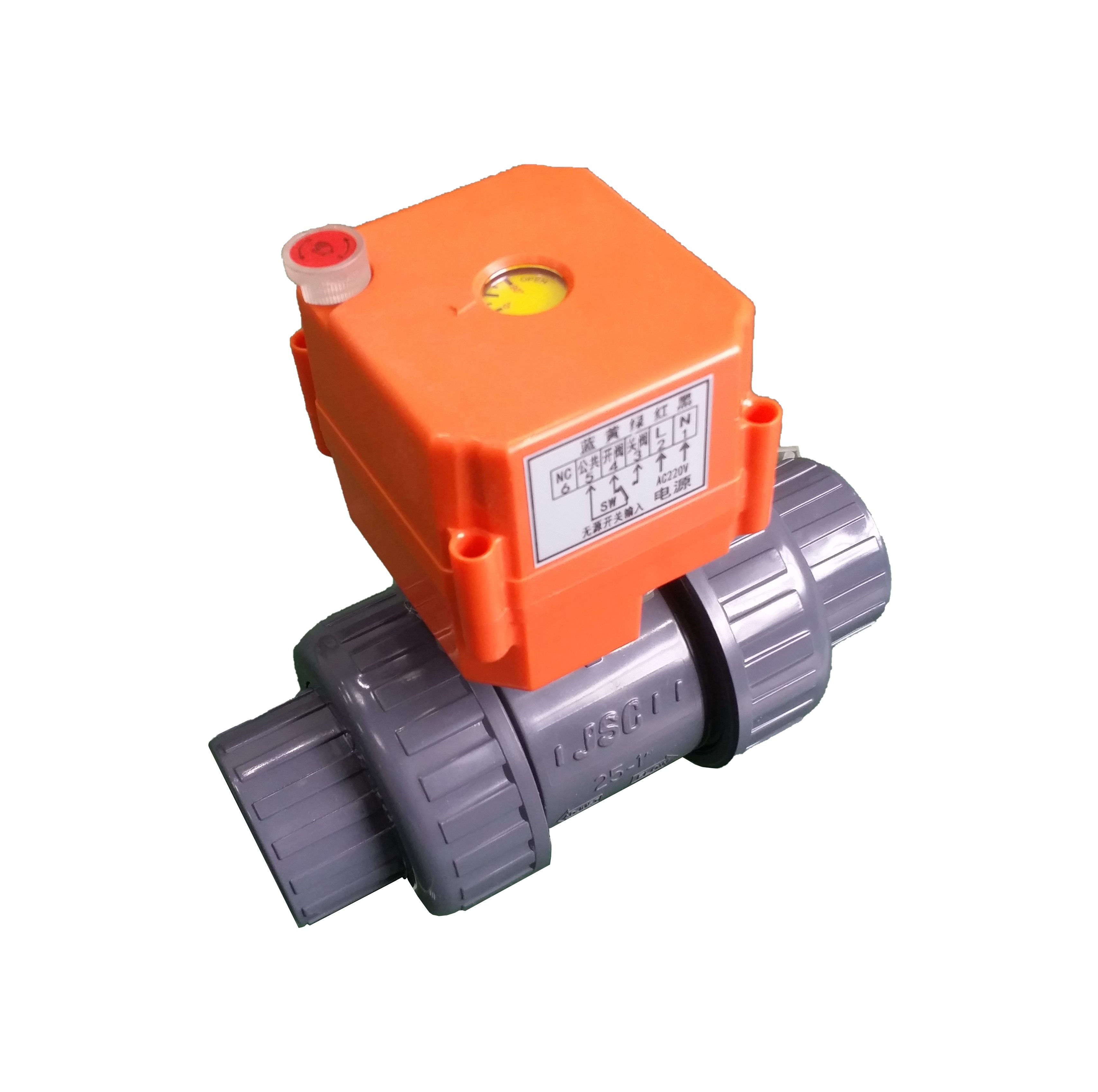 PM-01 UPVC 2-ходовой/3-ходовой шаровой клапан переключатель типа Электрический привод Электрический клапан DC12V DC24V AC110V AC220V воды общего DN15 DN20
